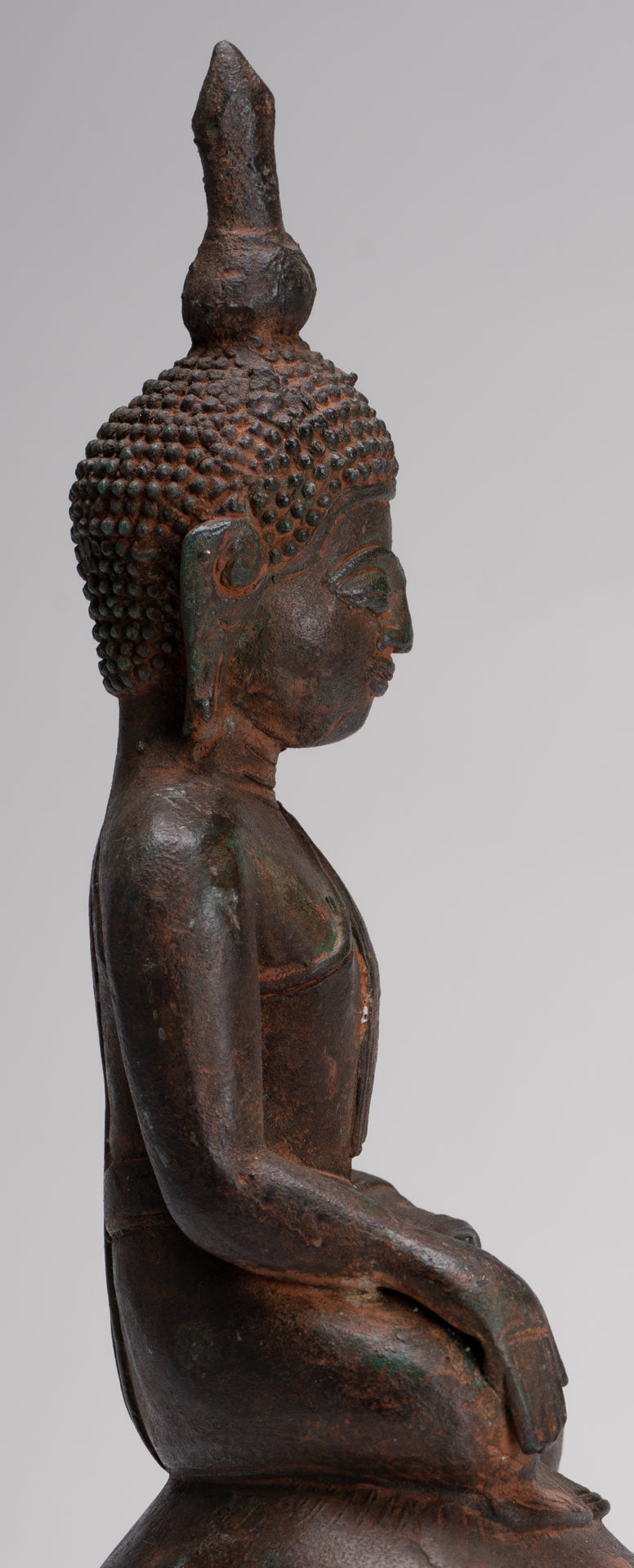 Buddha Statue - Antique Laos Style Enlightenment Buddha Statue - 33cm/13"