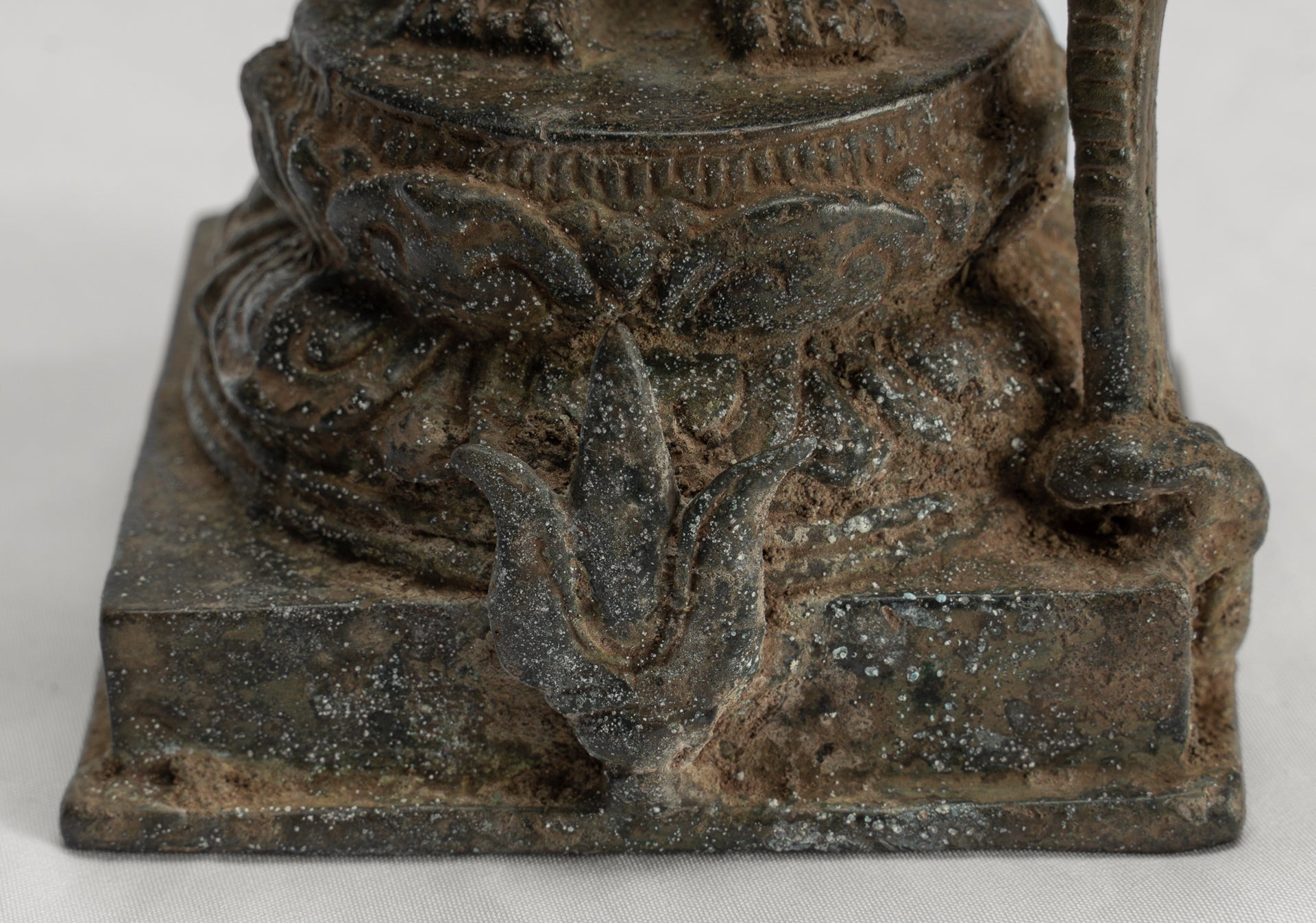 Shiva Statue - Antique Indonesian Style Bronze Javanese Standing 6-Arm Shiva Statue - 36cm/14"