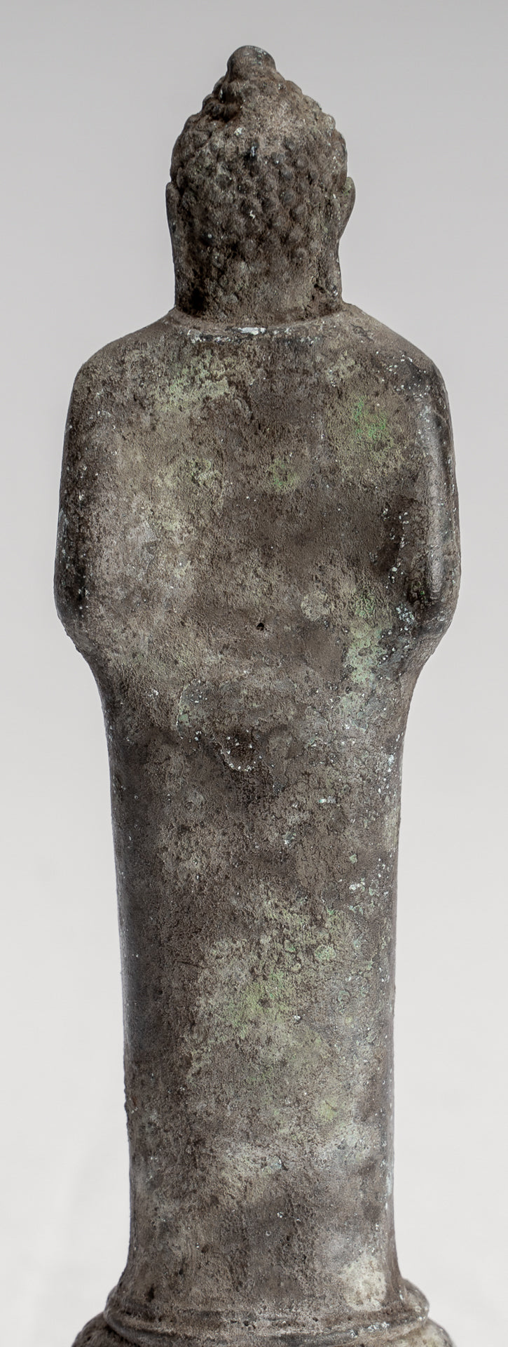 Buddha Statue - Antique Indonesian Style Standing Bronze Javanese Adoration Buddha - 16cm/6"