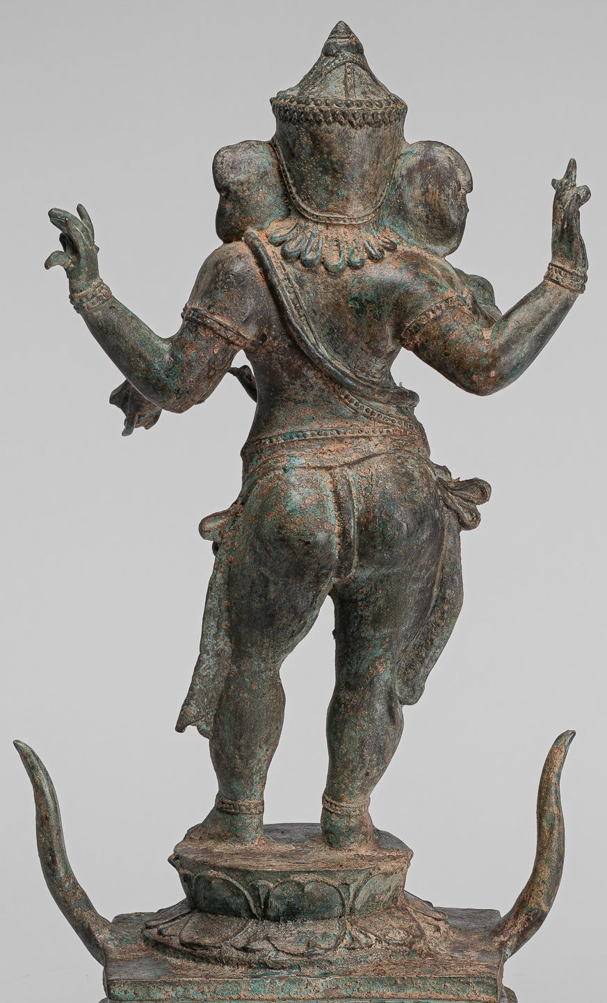 Ganesha Statue - Antique Chola Style Indian Bronze Standing Ganesh Statue - 49cm/20"
