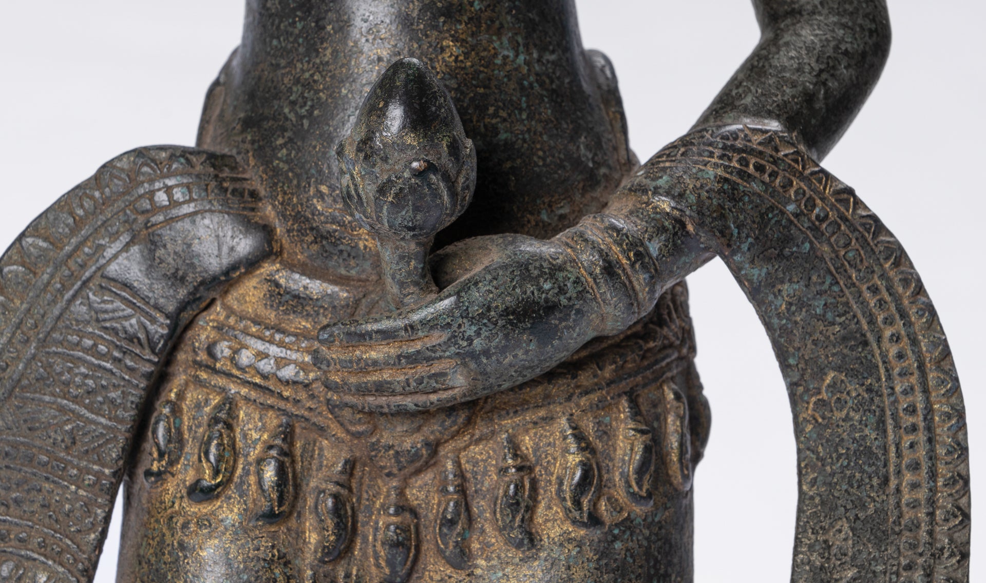 Apsara Statue - Antique Khmer Style Bronze Angkor Wat Apsara or Angel Statue - 61cm/24"