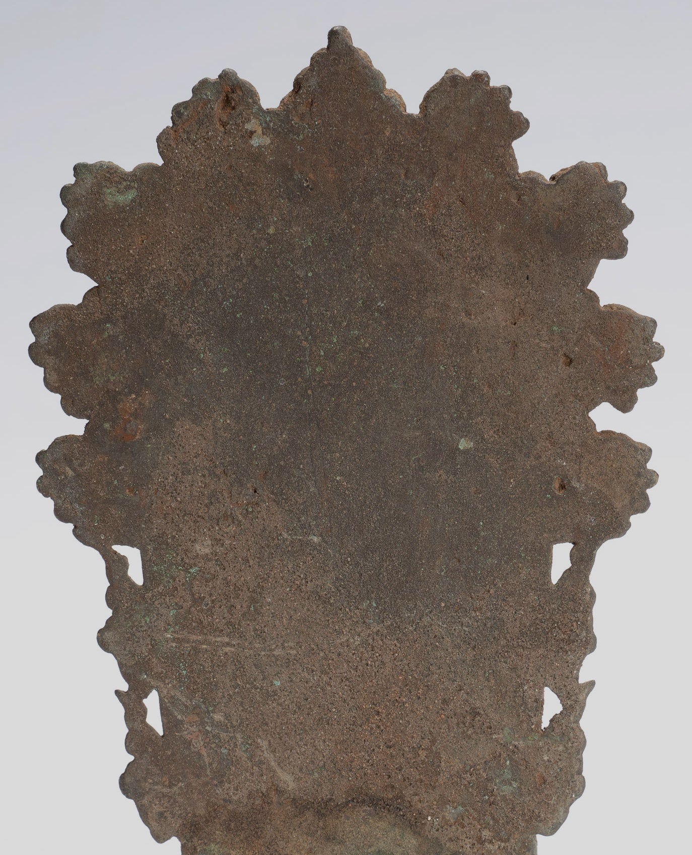 Shiva Statue - Antique Indonesian Style Bronze Javanese Enthroned Seated Shiva Statue -14cm/5"