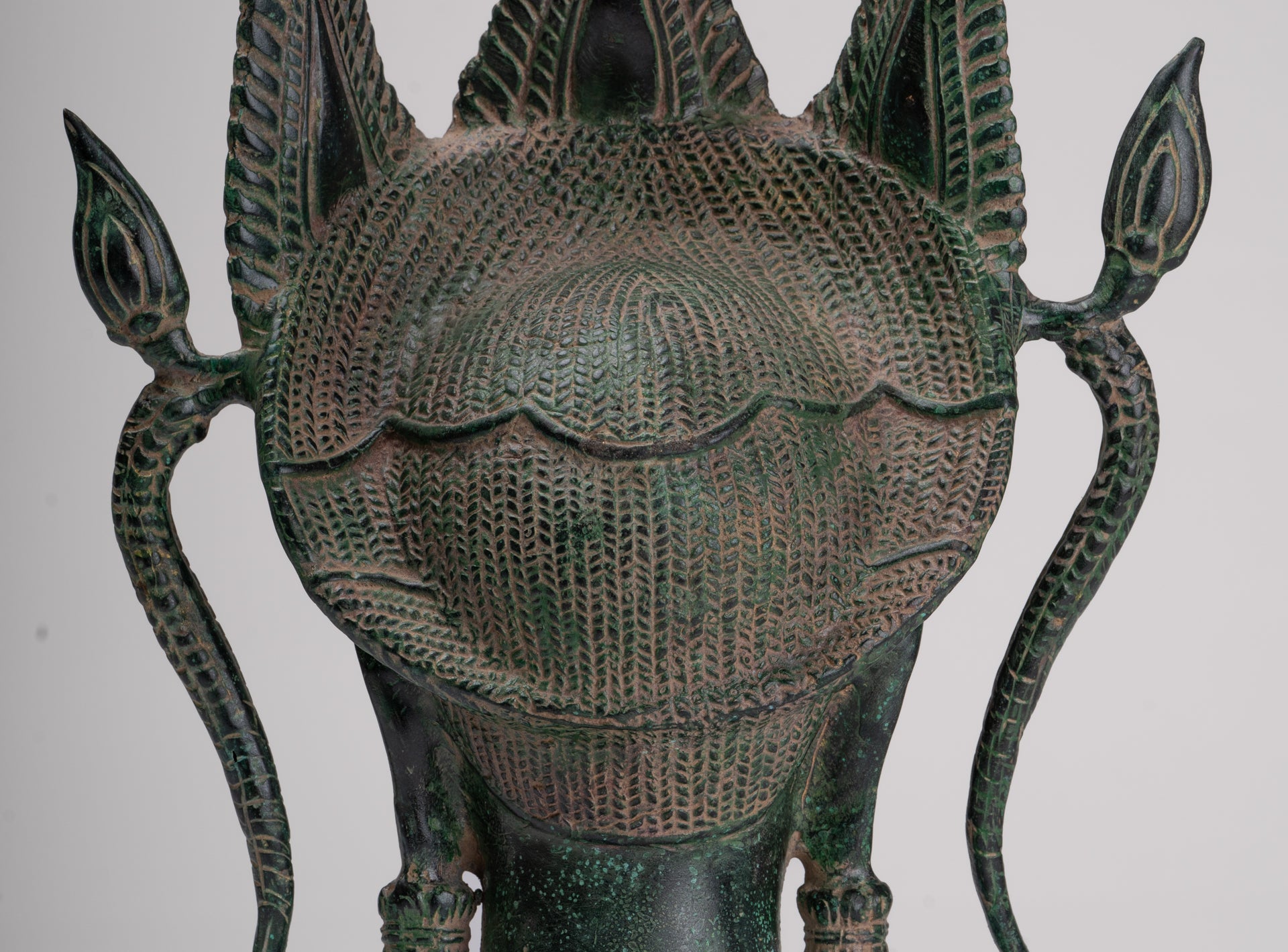 Apsara - Antique Khmer Style Bronze Angkor Wat Apsara or Angel Statue - 38cm/15"