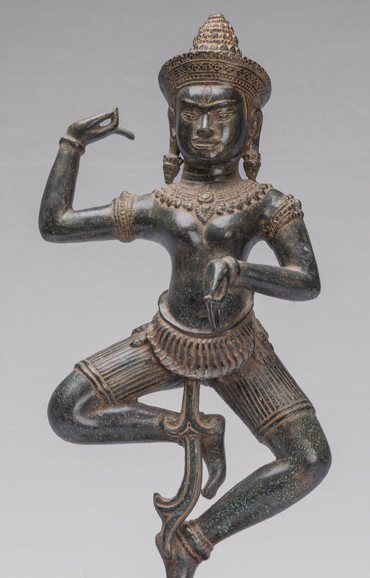 Antique Khmer Style Angkor Wat Bronze Dancing Apsara or Angel - 50cm/20"