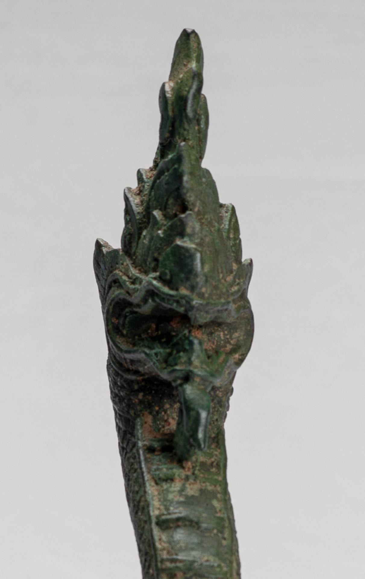 Naga Statue - Antique Thai Style Bronze Protective Naga, Snake or Serpent Statue - 31cm/12"