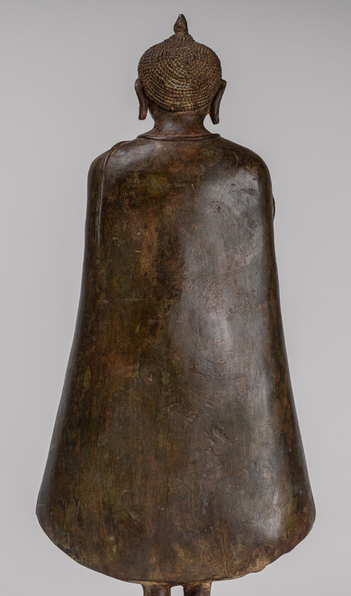 Buddha Statue - Antique Sri Lanka Style Bronze Standing Teaching Buddha Statue - 55cm/22"