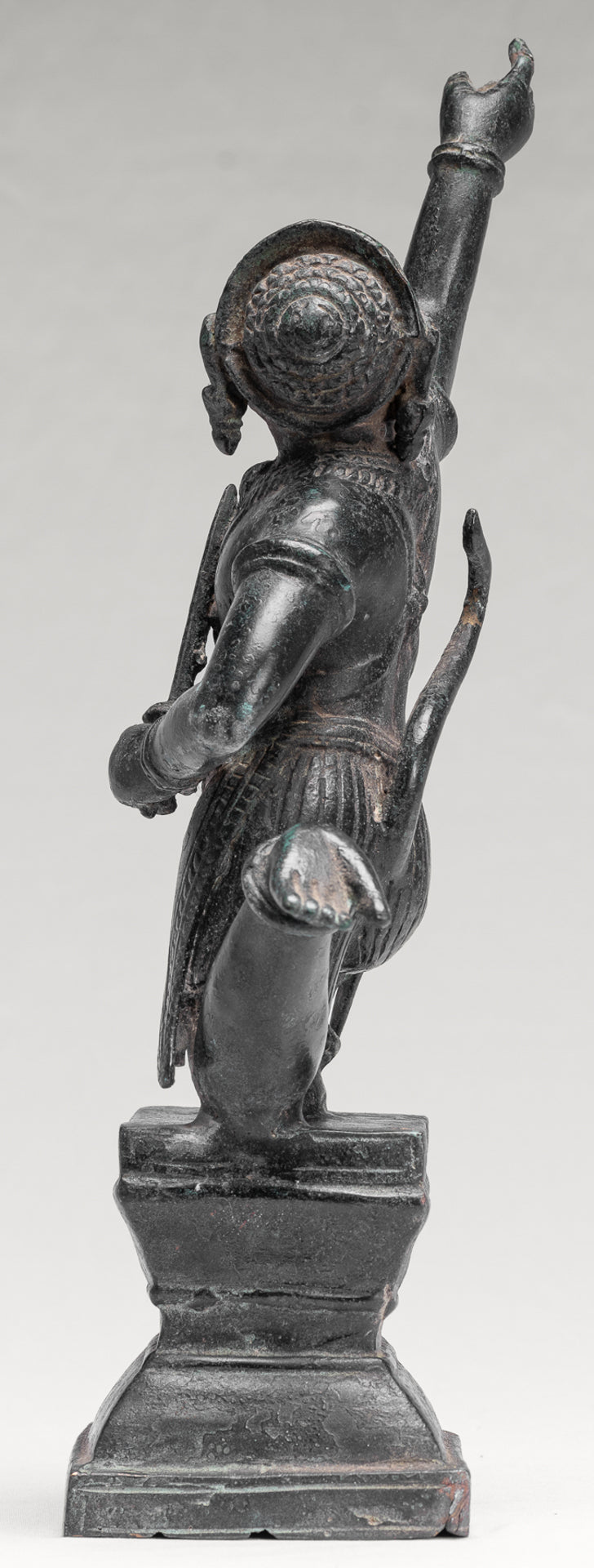 Antique Khmer Style Standing Bayon Hindu God Hanuman Statue - 38cm/15" Tall