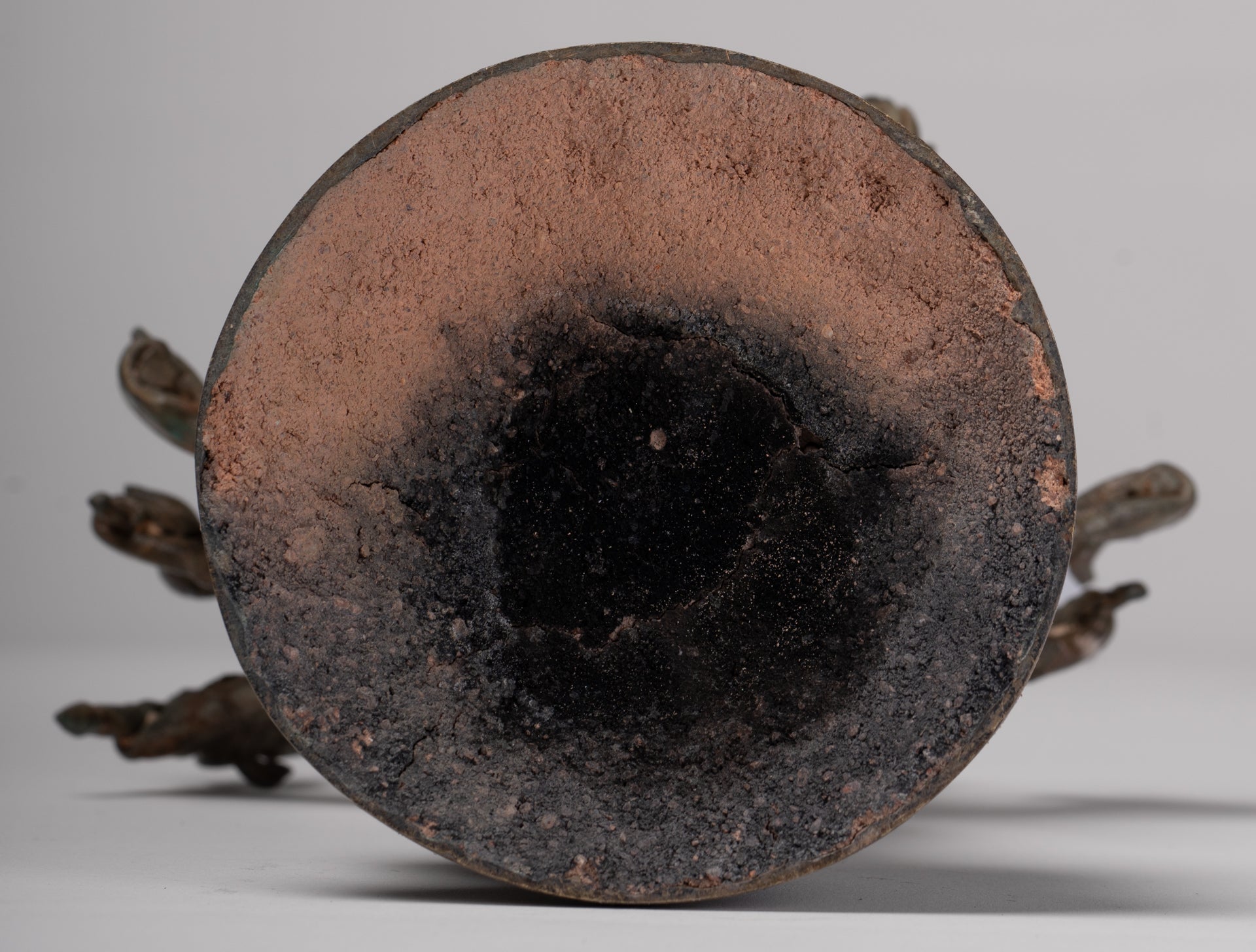 Ganesha Statue - Antique Thai Style Bronze Standing 8-Arm Ganesha Statue - 29cm/12"