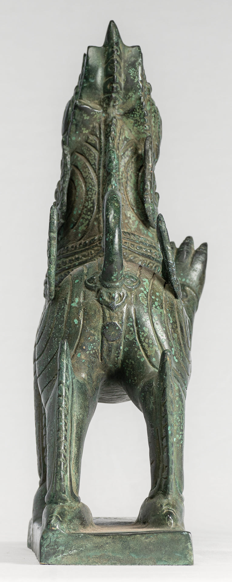 Bronzo BRONZE BRONZO BIRMESE ANTICO IN CHINATHE TEMPLE LION - 34 cm/14 "