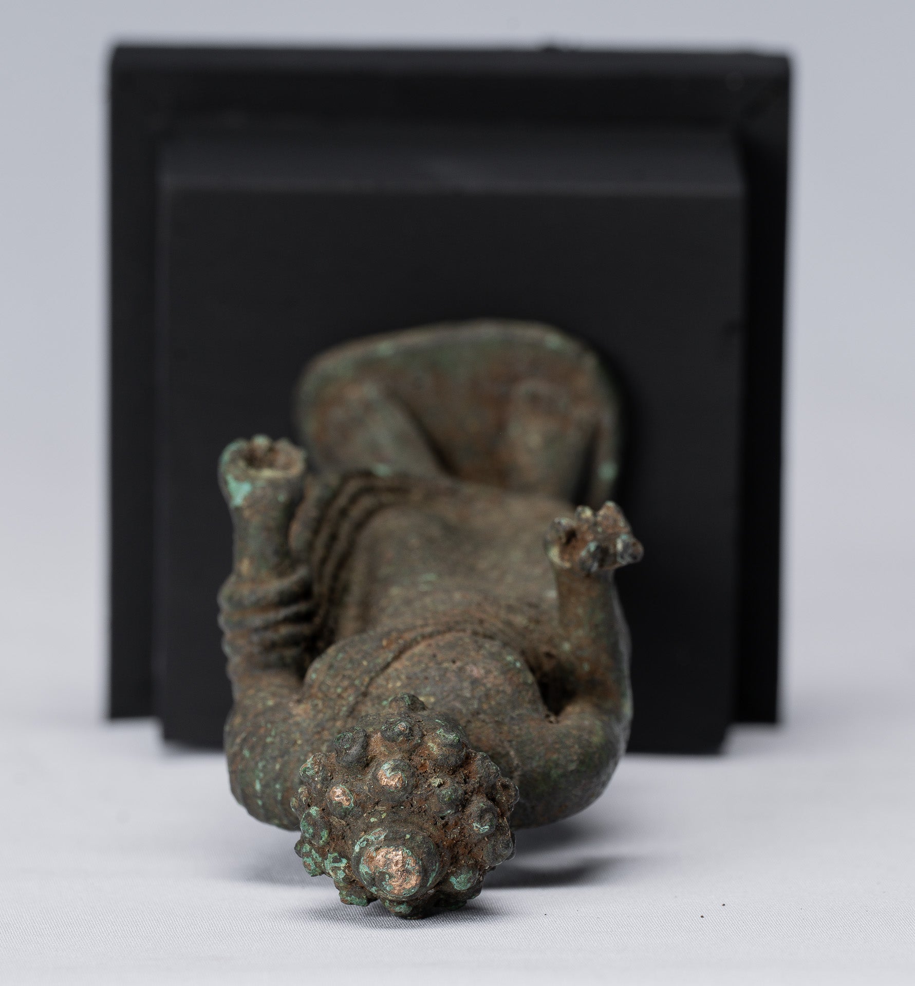 Statua Buddha - Antique stile indonesiano in piedi bronzo giavanese insegnamento Buddha - 25 cm/10 "