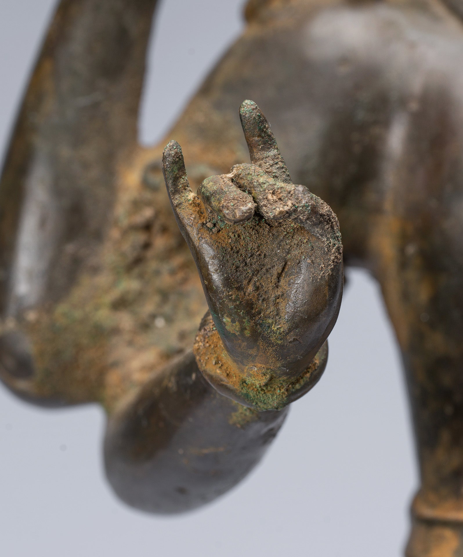 Estatua de Tara - Estatua de Bronce Devi Tara de bronce de Java antiguo de Java - 56cm/22 "