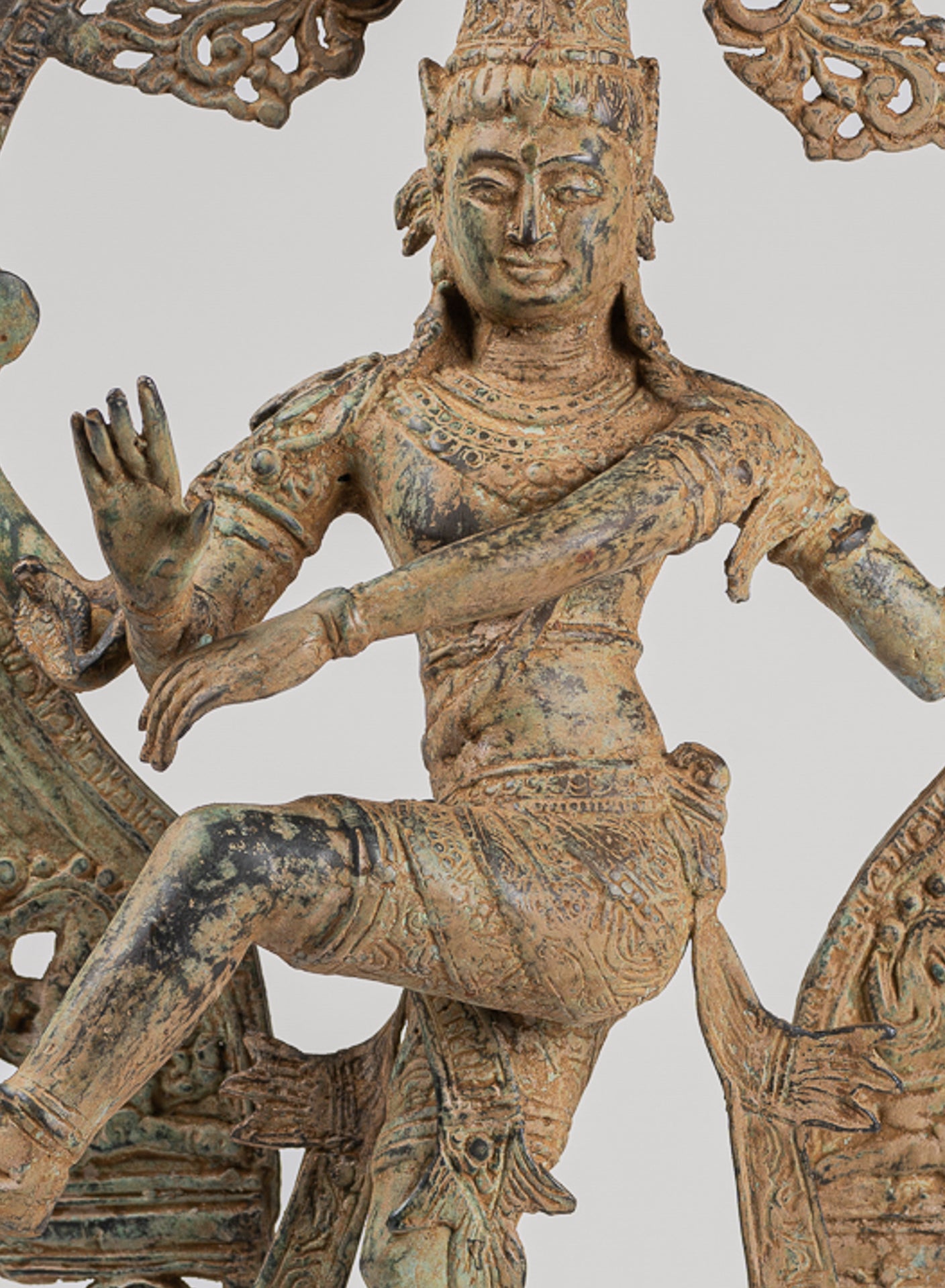 Shiva Statue - Antique Javanese Style Bronze Dancing Shiva statue as Lord Nataraja - 58cm(23") Tall
