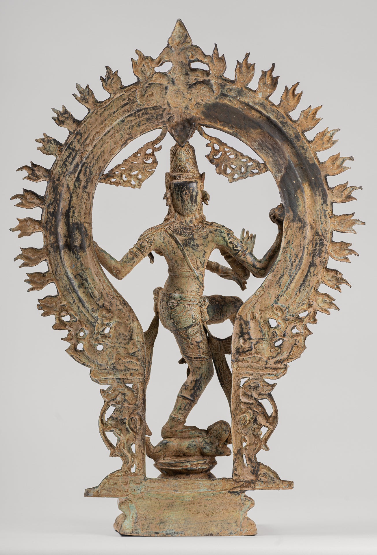 Shiva Statue - Antique Javanese Style Bronze Dancing Shiva statue as Lord Nataraja - 58cm(23") Tall