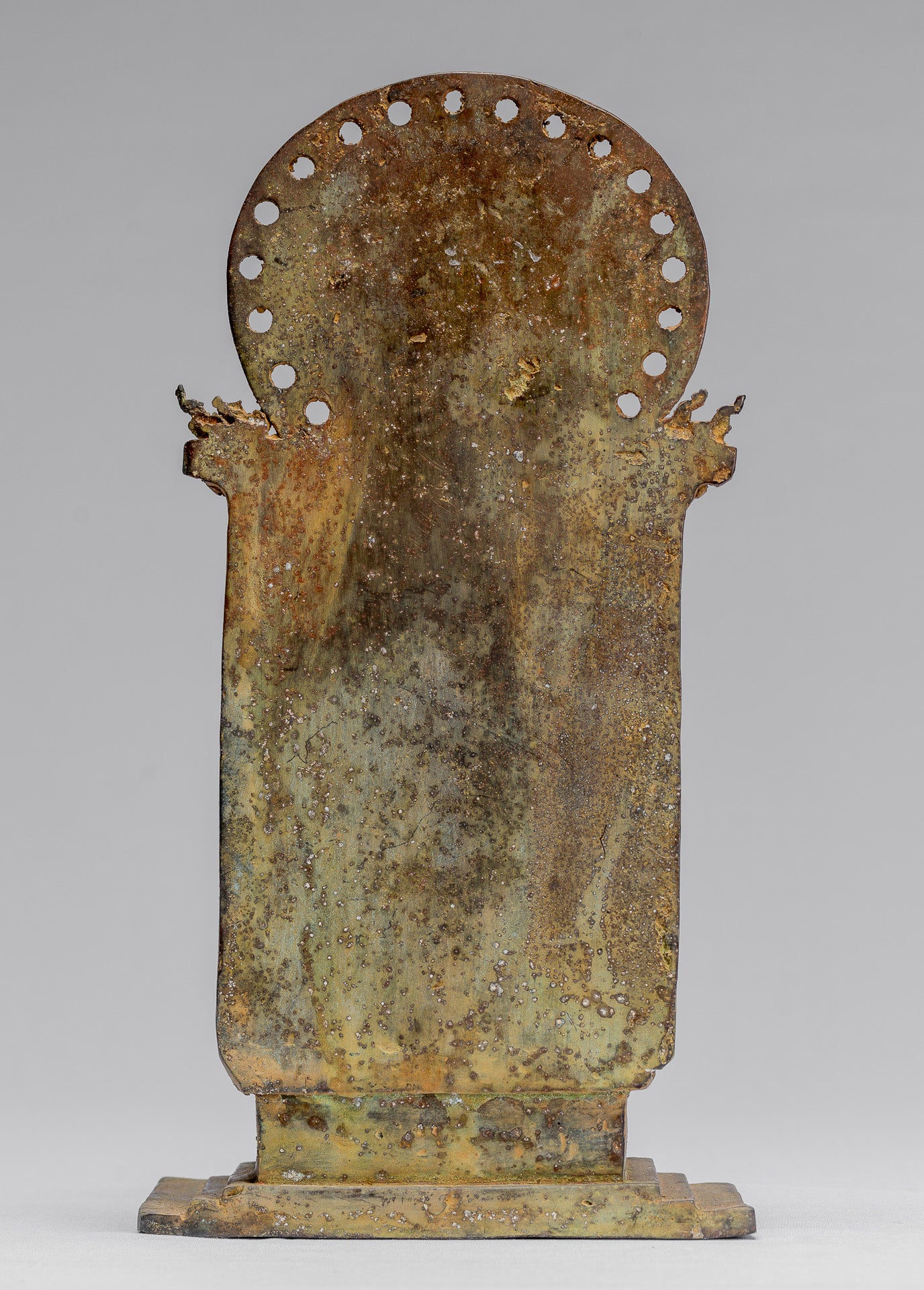 Statue de Bouddha – Bouddha d'enseignement javanais en bronze assis de style indonésien antique – 27 cm