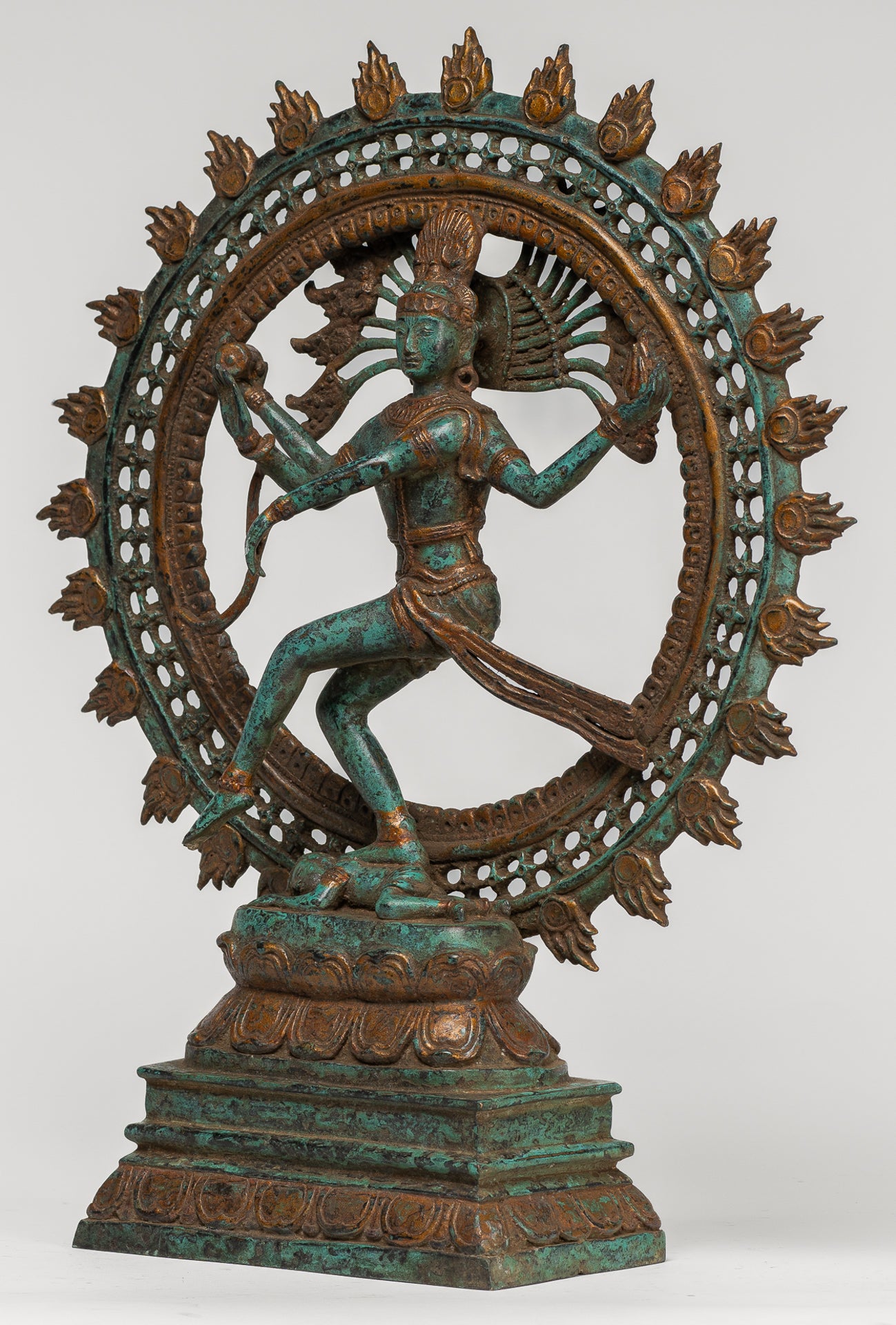 Antique Indian Style Bronze Dancing Shiva statue as Lord Nataraja - 42cm/17"