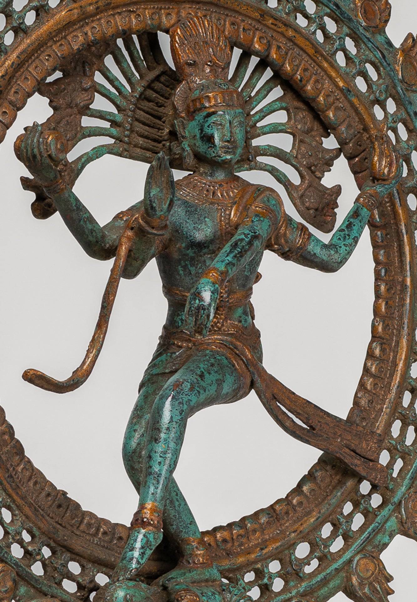 Antique Indian Style Bronze Dancing Shiva statue as Lord Nataraja - 42cm/17"