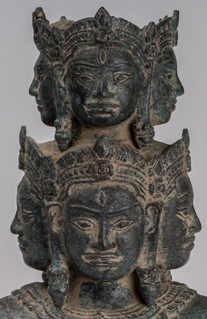 Statua di bronzo di bronzo montato in stile Baphuon antico - 37 cm/15 "di altezza