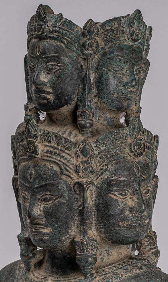 Statua di bronzo di bronzo montato in stile Baphuon antico - 37 cm/15 "di altezza