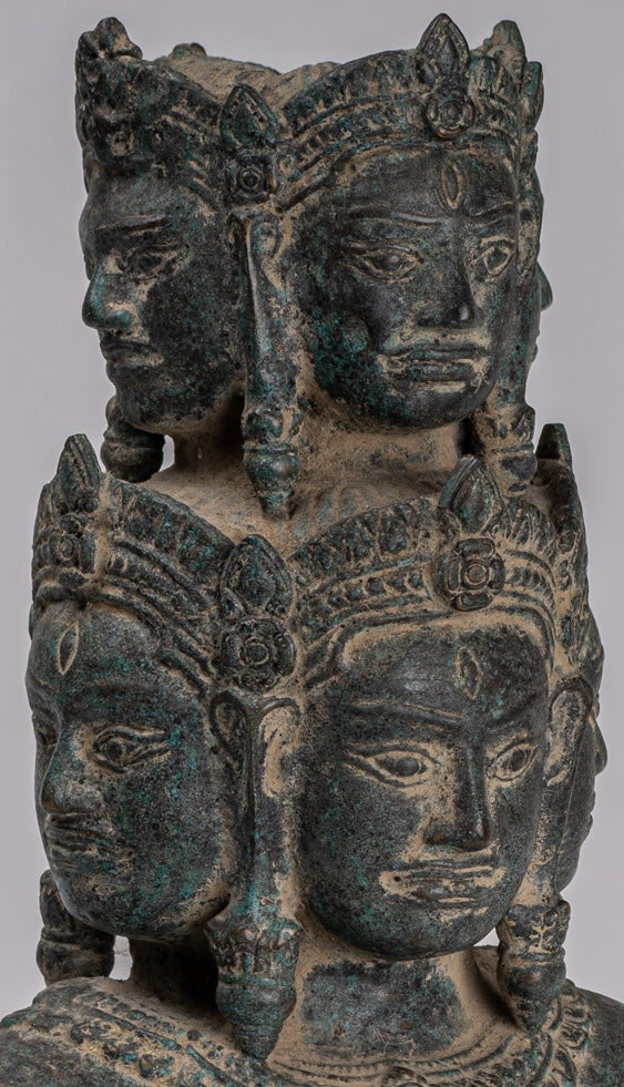 Statua di bronzo di bronzo montato in stile Baphuon antico - 37 cm/15 "di altezza