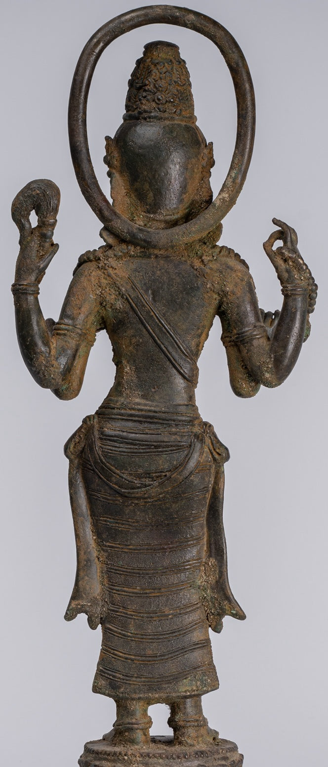 Statua Bodhisattva - Antique stile indonesiano Javanese Avalokitesvara Bodhisattva Statua - 51cm/20 "
