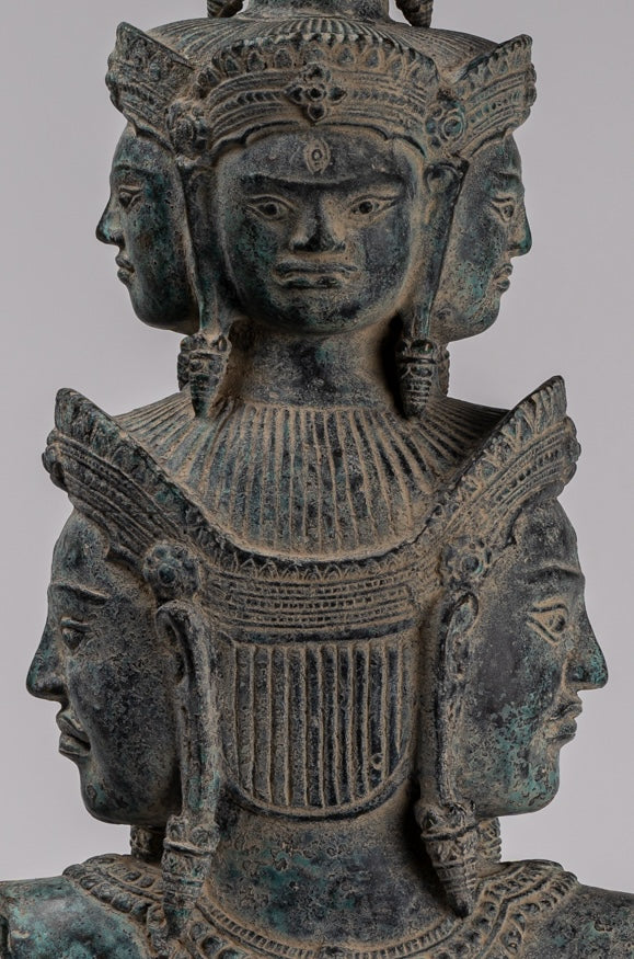 Statua di bronzo di bronzo montato in stile Baphuon antico - 59 cm/24 "di altezza