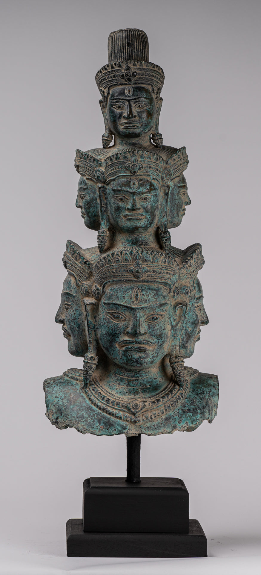 Statua di bronzo di bronzo montato in stile Baphuon antico - 59 cm/24 "di altezza