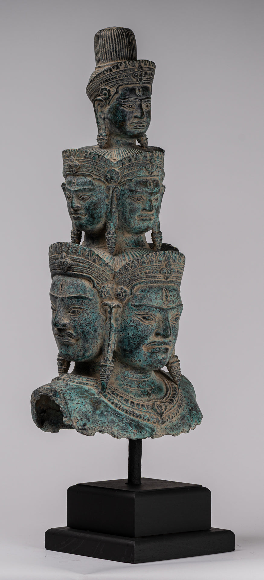 Statua di bronzo di bronzo montato in stile Baphuon antico - 59 cm/24 "di altezza