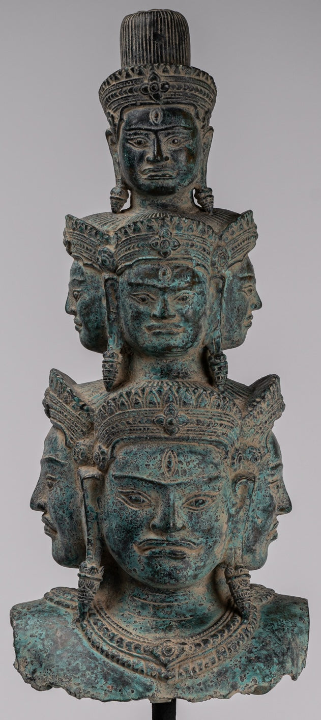 Statua di bronzo di bronzo montato in stile Baphuon antico - 59 cm/24 "di altezza