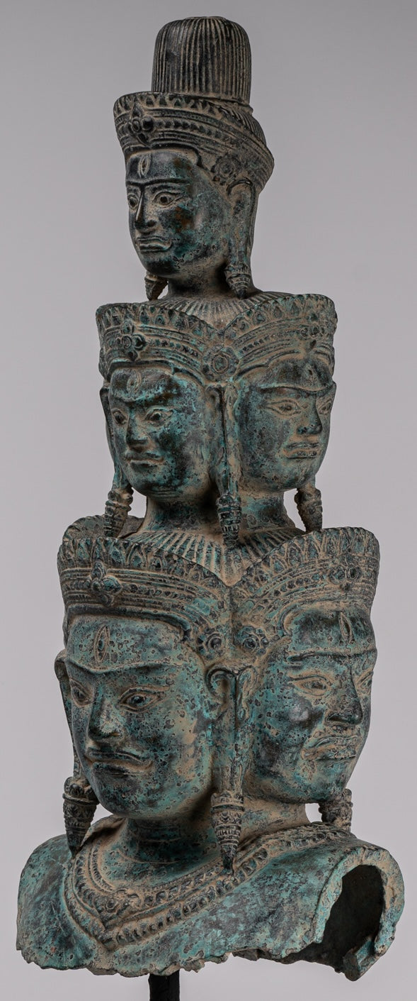 Statua di bronzo di bronzo montato in stile Baphuon antico - 59 cm/24 "di altezza