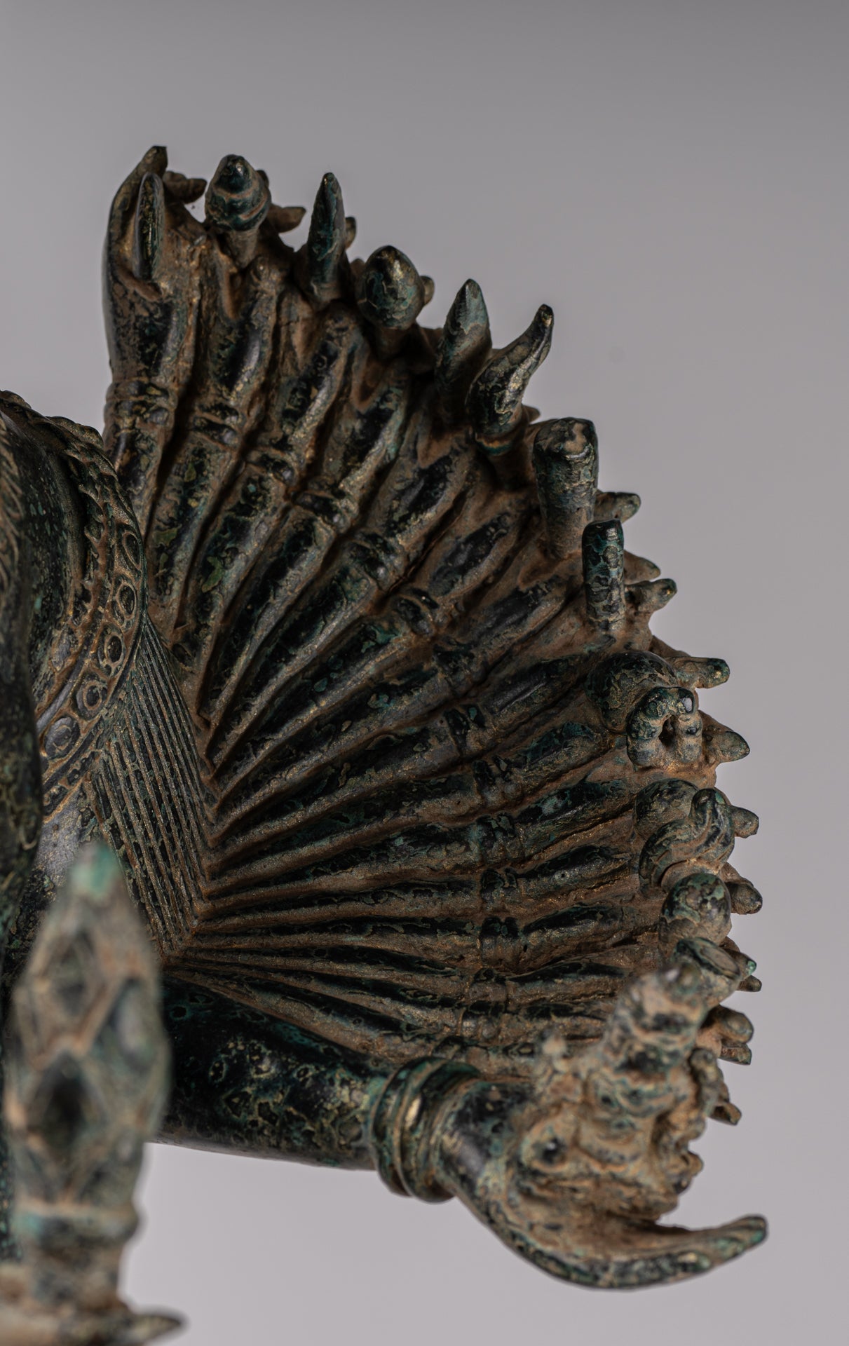 Deity Statue - Antique Khmer Style Bayon Prajnaparamita Statue / Goddess - 79cm/32"