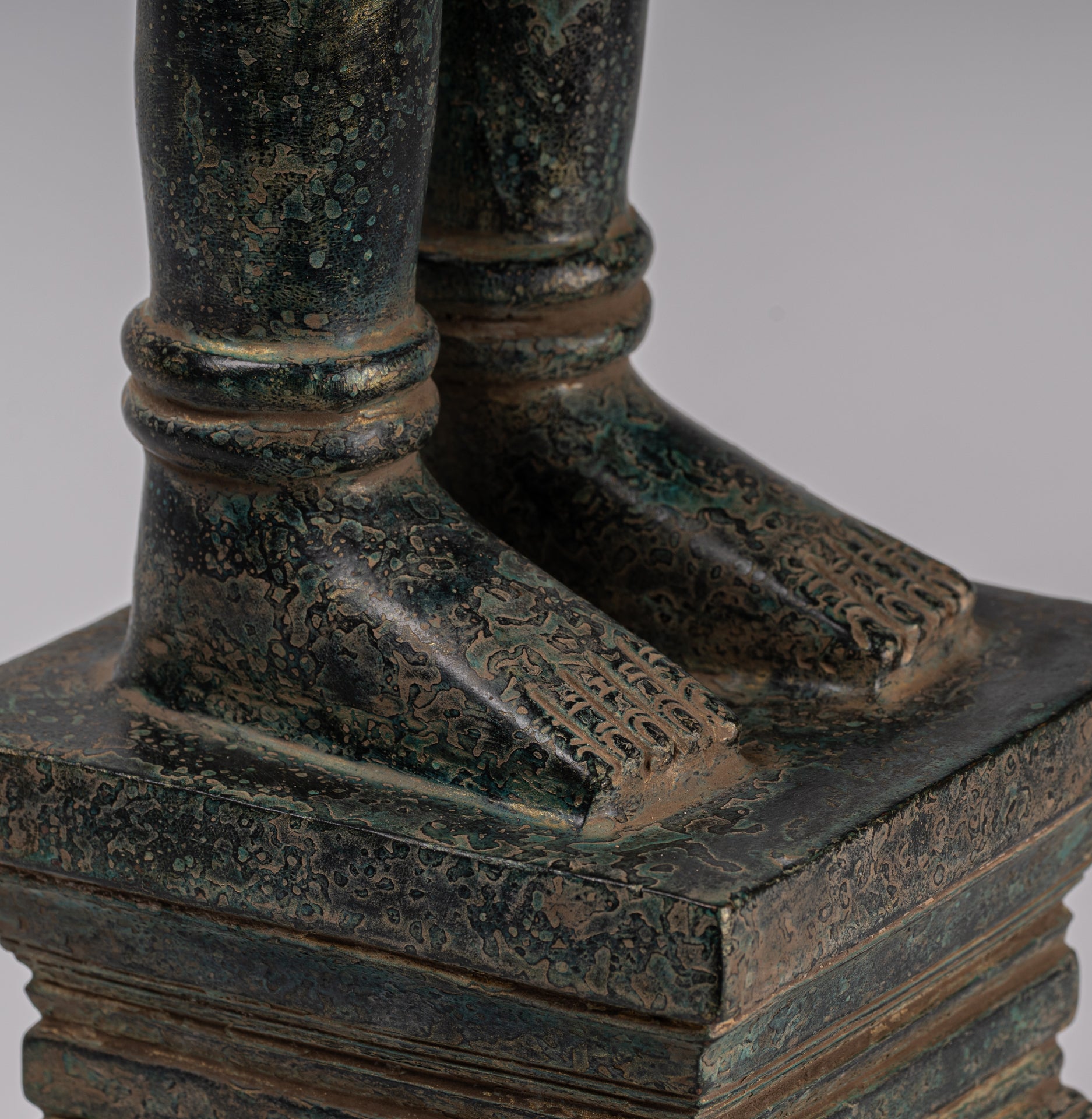 Deity Statue - Antique Khmer Style Bayon Prajnaparamita Statue / Goddess - 79cm/32"