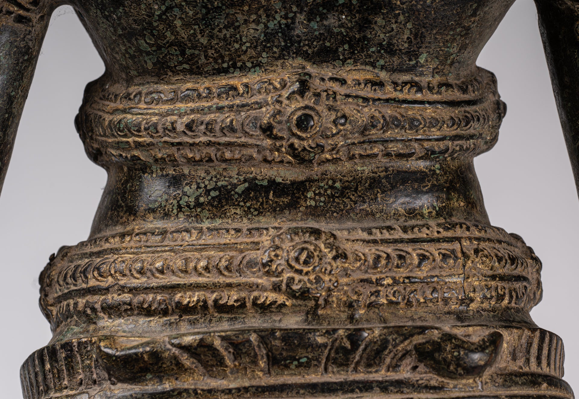 Estatua de Brahma - Estilo antiguo Khmer Koh Ker de pie Bronce Brahma - Creación de Dios Hindú - 94cm/38 "