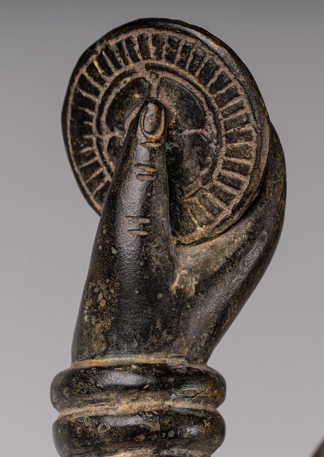 Estatua de Brahma - Estilo antiguo Khmer Koh Ker de pie Bronce Brahma - Creación de Dios Hindú - 94cm/38 "