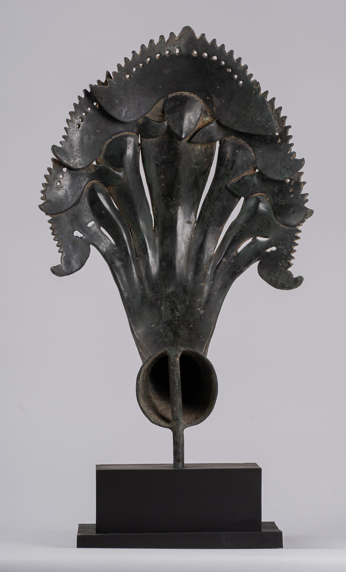 Naga Statue - Antique Khmer Style Bronze Protective Naga, Snake or Serpent Statue - 57cm/23"