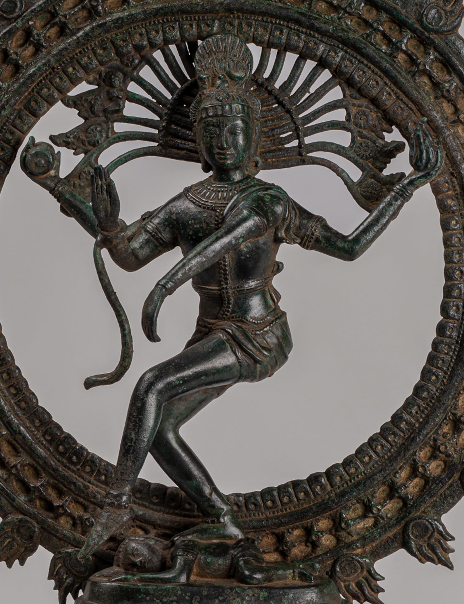 Shiva Statue - Antique Indian Style Bronze Dancing Shiva statue as Lord Nataraja - 42cm(17") Tall
