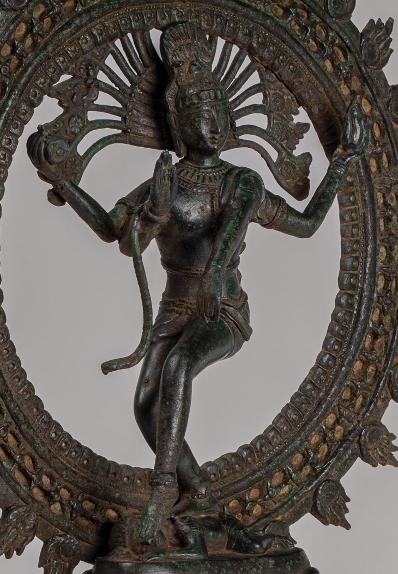 Shiva Statue - Antique Indian Style Bronze Dancing Shiva statue as Lord Nataraja - 42cm(17") Tall