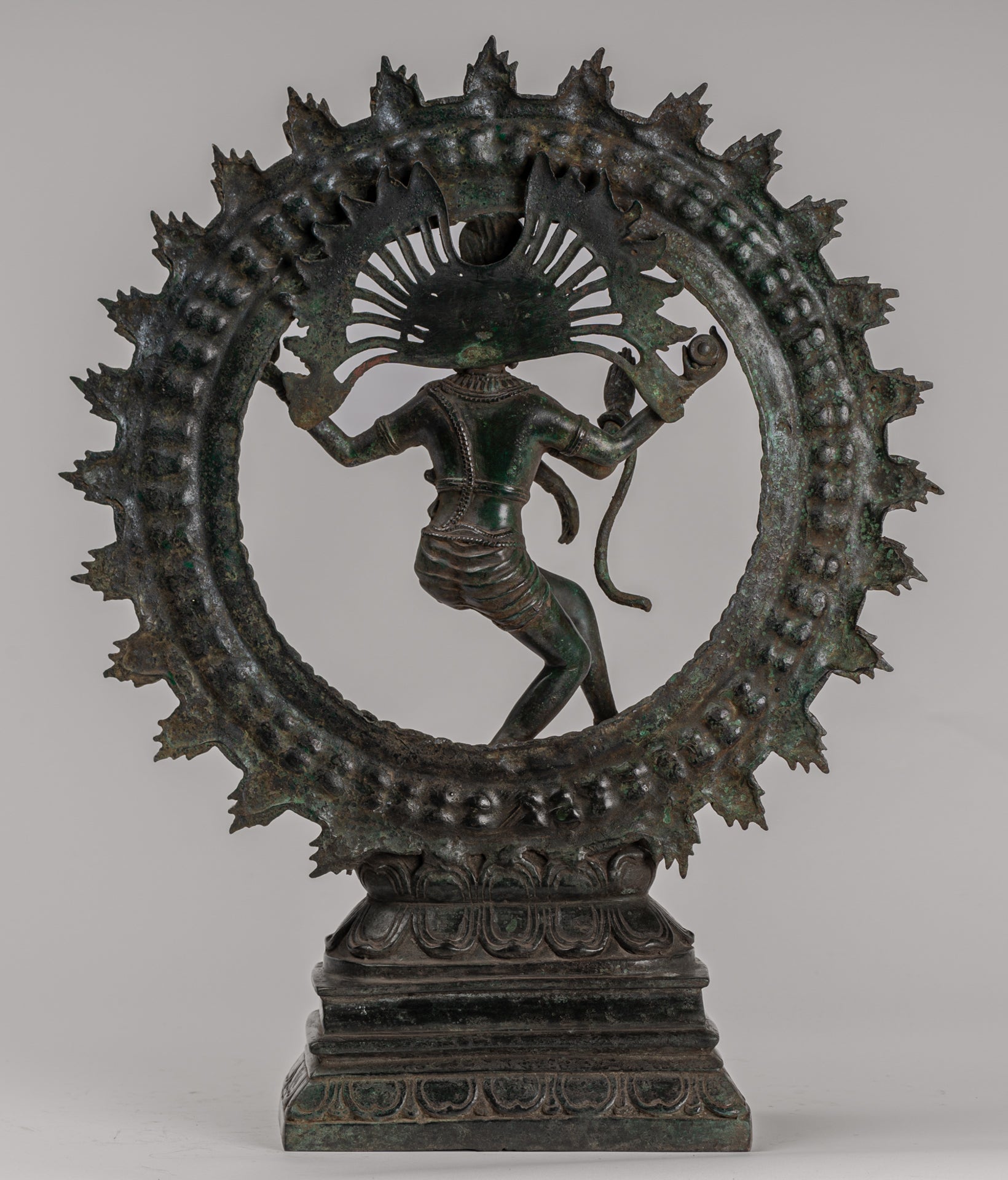 Shiva Statue - Antique Indian Style Bronze Dancing Shiva statue as Lord Nataraja - 42cm(17") Tall