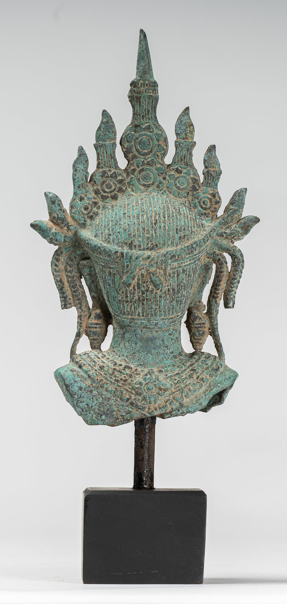 Apsara Statue - Antique Khmer Style Bronze Angkor Wat Apsara or Angel Statue - 30cm/12"