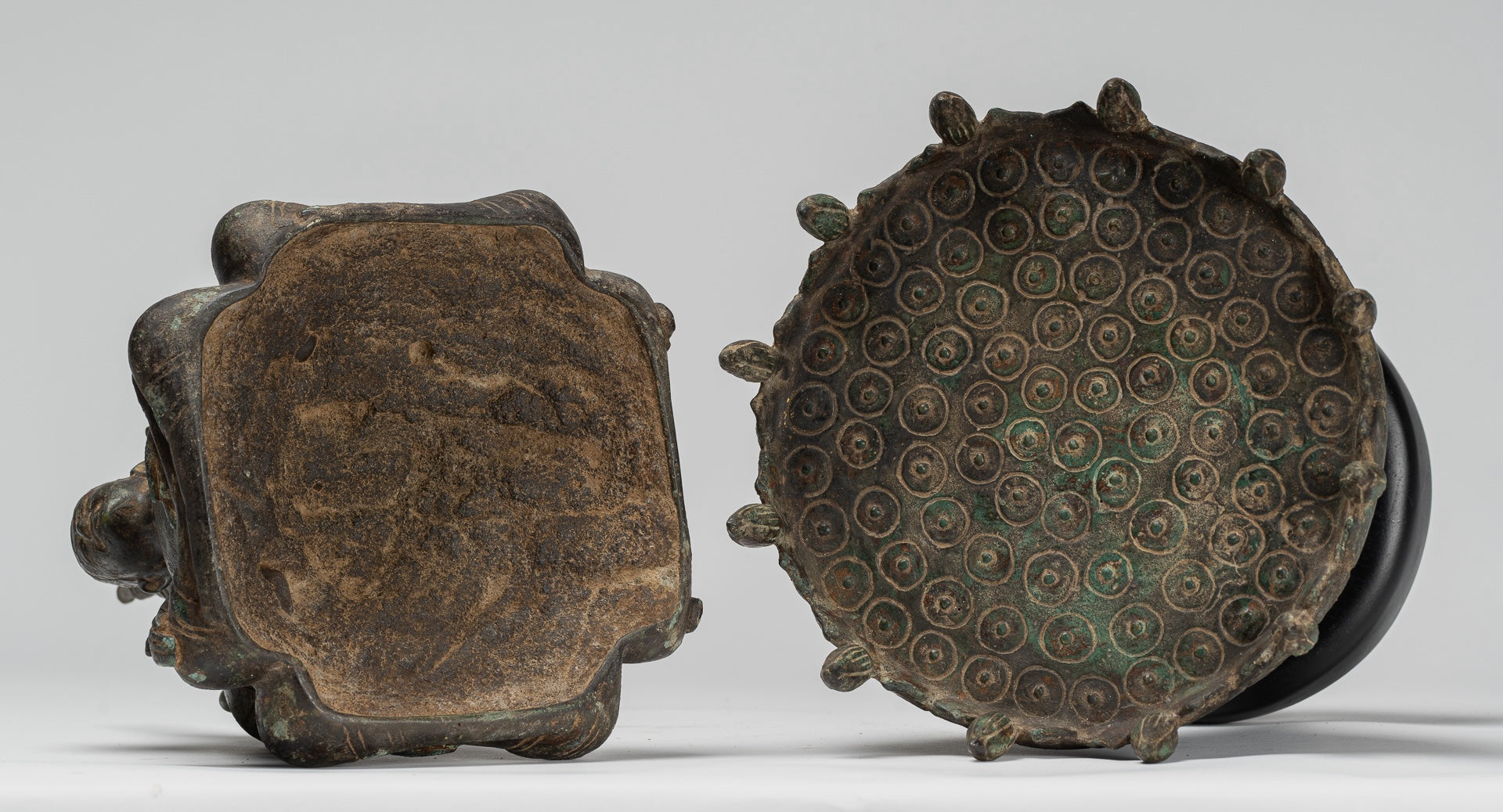 Antique Khmer Style Southeast Asia Bronze Four Way Buddha Statue - 51cm/20"