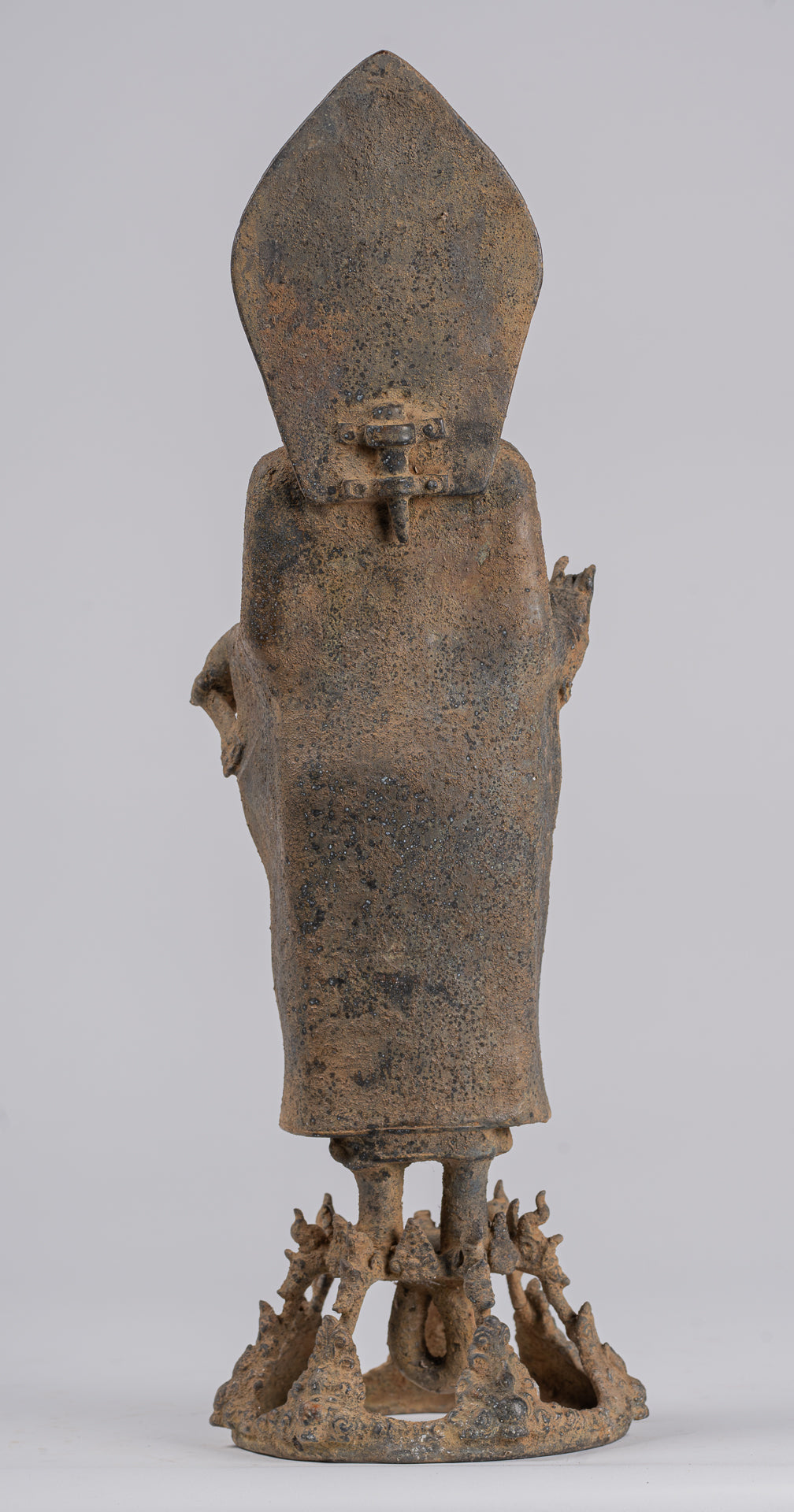 Buddha Statue - Antique Indonesian Style Bronze Javanese Teaching Buddha - 45cm/18"