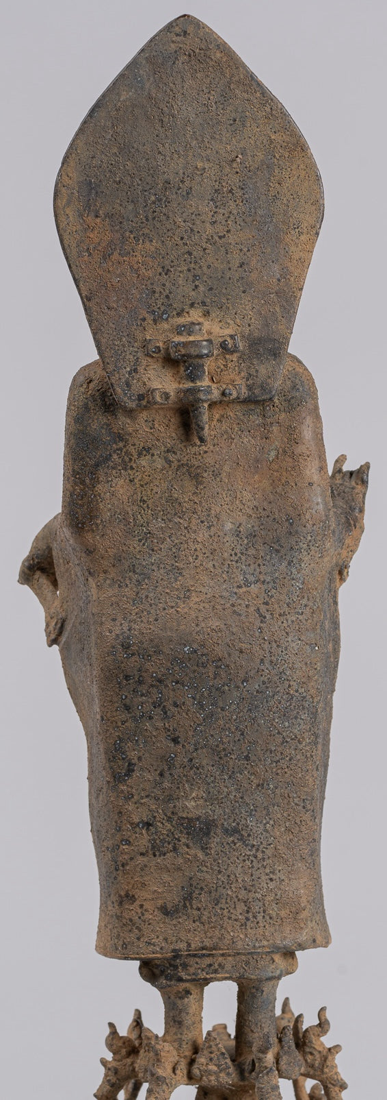 Buddha Statue - Antique Indonesian Style Bronze Javanese Teaching Buddha - 45cm/18"