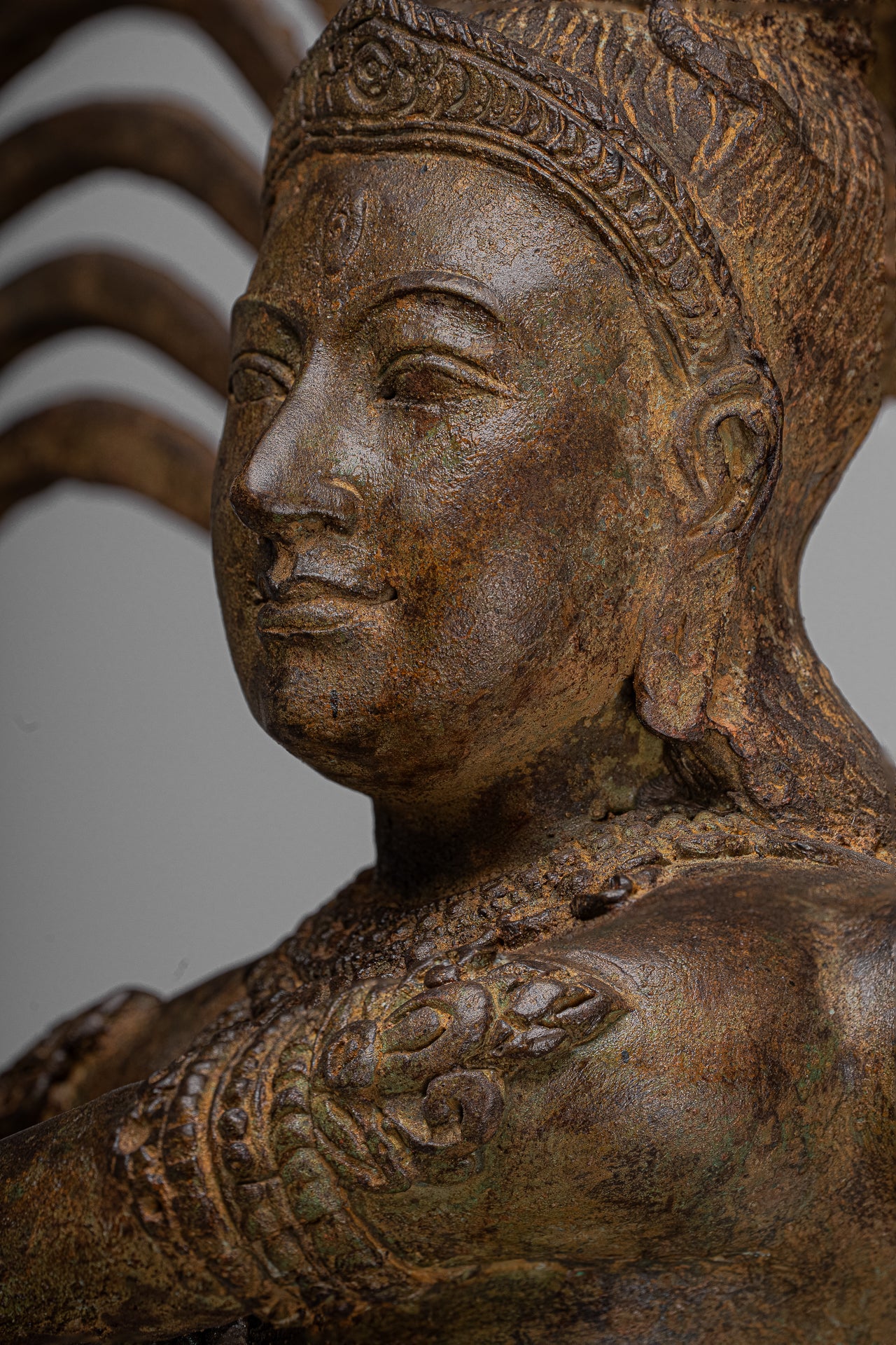 Large Shiva Statue - Antique Indian Style Bronze Dancing Shiva statue as Lord Nataraja - 109cm(44") Tall