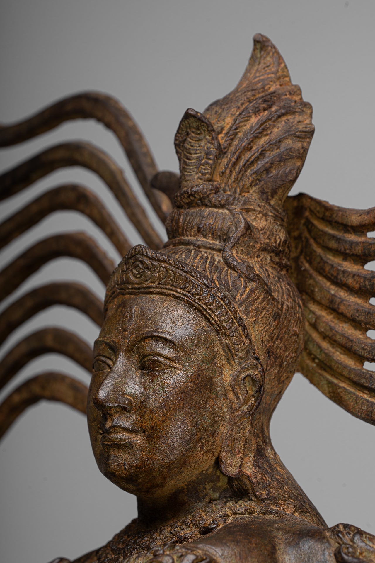 Large Shiva Statue - Antique Indian Style Bronze Dancing Shiva statue as Lord Nataraja - 109cm(44") Tall