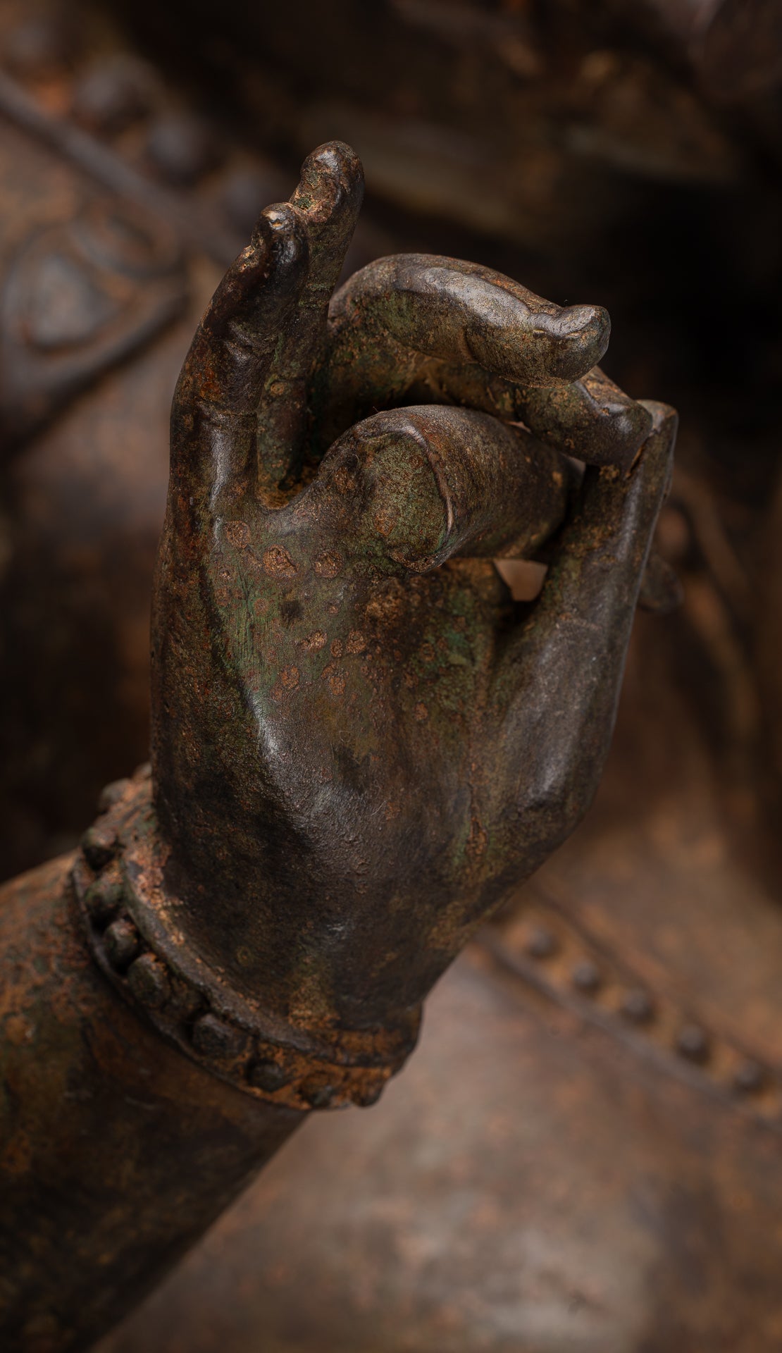 Large Ganesha Statue - Antique Thai Style Bronze Dancing Ganesh Statue - 105cm/42"