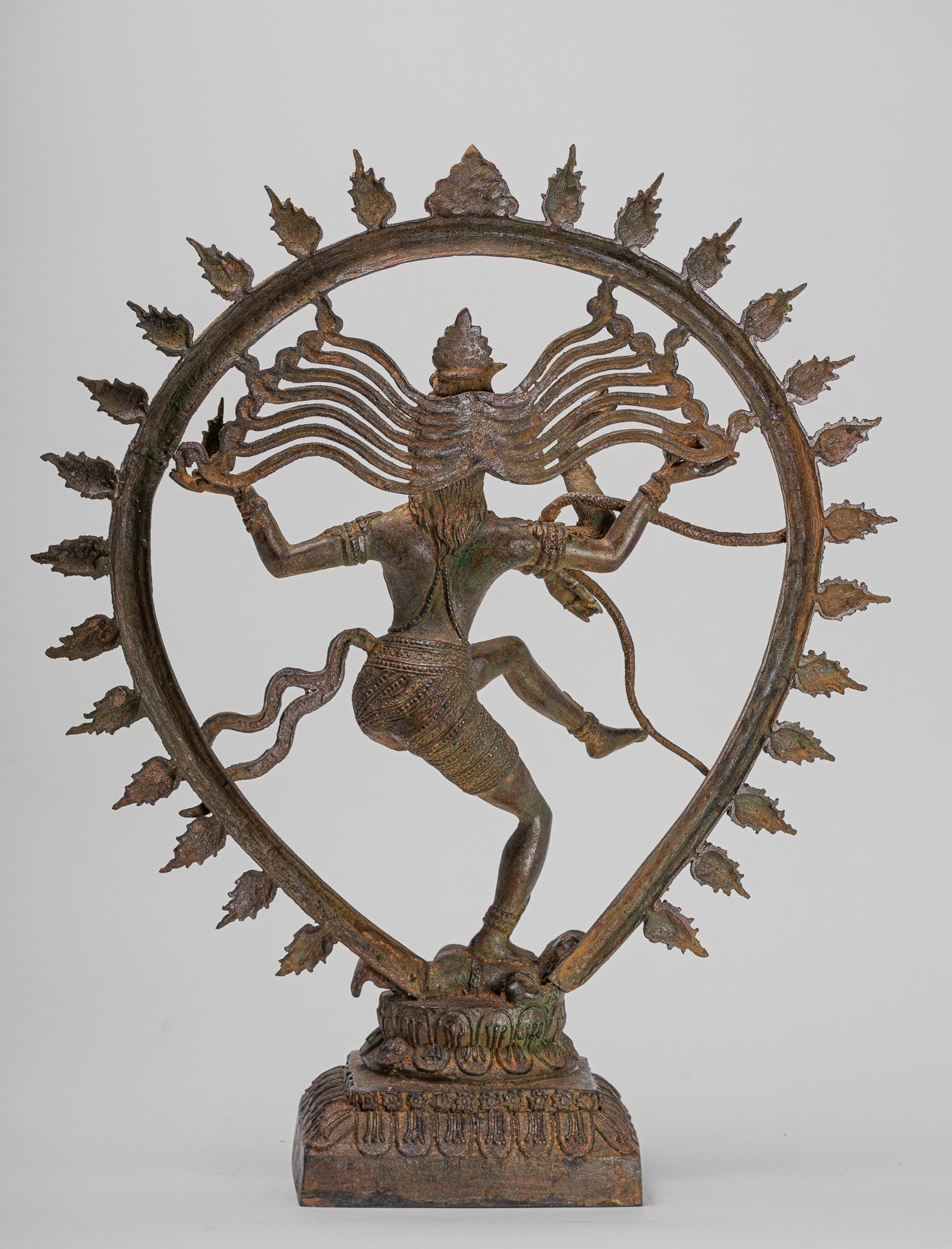 Large Shiva Statue - Antique Indian Style Bronze Dancing Shiva statue as Lord Nataraja - 67cm(27") Tall