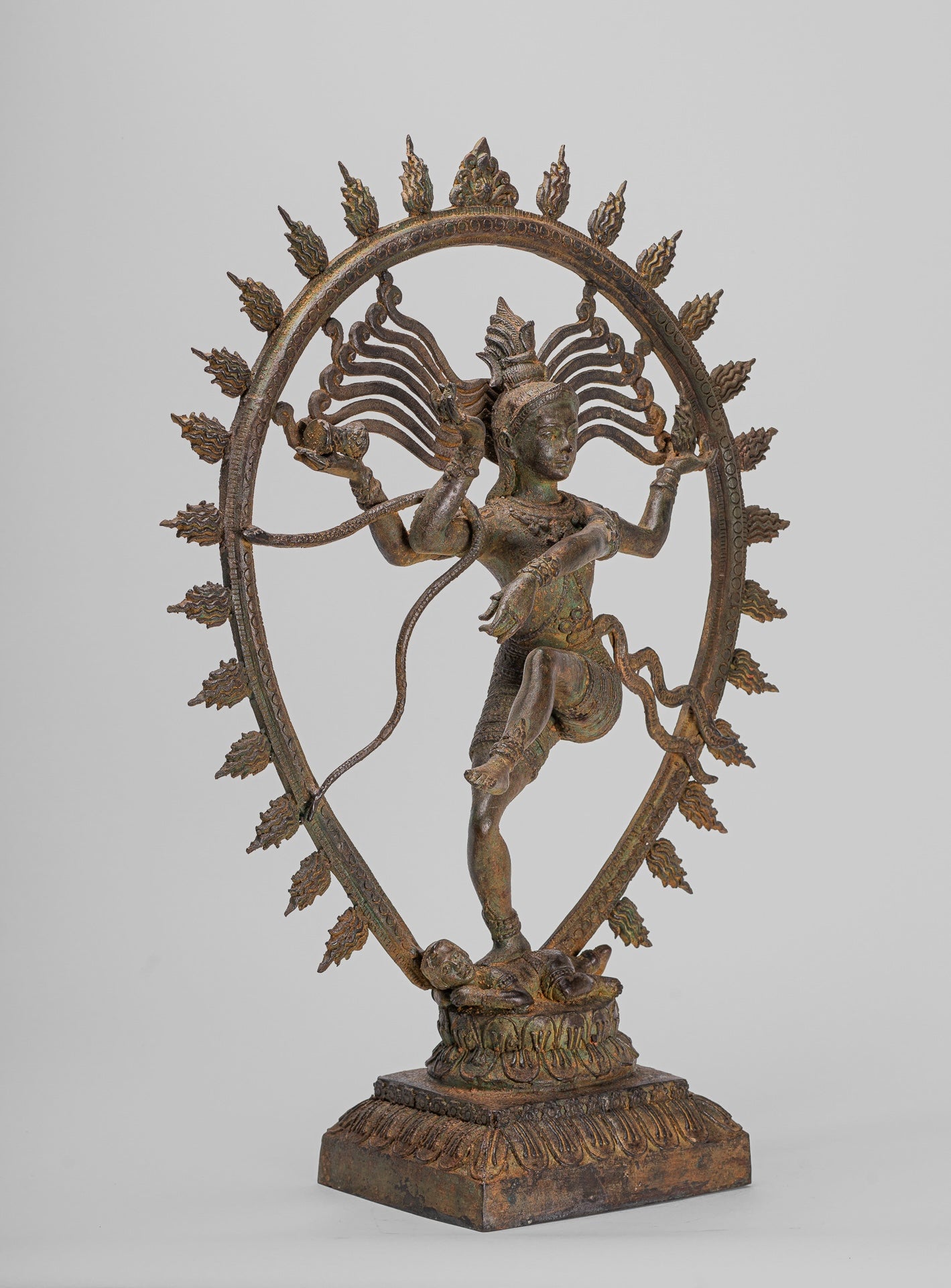 Large Shiva Statue - Antique Indian Style Bronze Dancing Shiva statue as Lord Nataraja - 67cm(27") Tall
