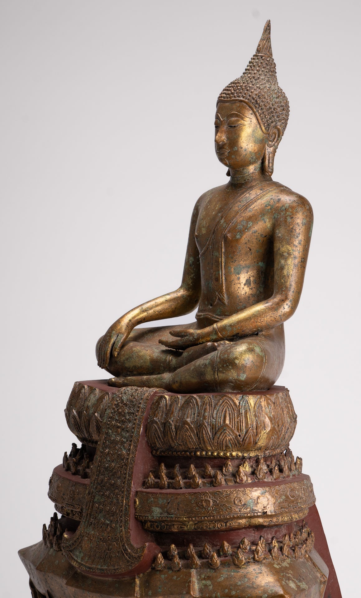 Buddha Statue - Antique Sukhothai Style Thai Enlightenment Buddha Statue - 71cm/28"