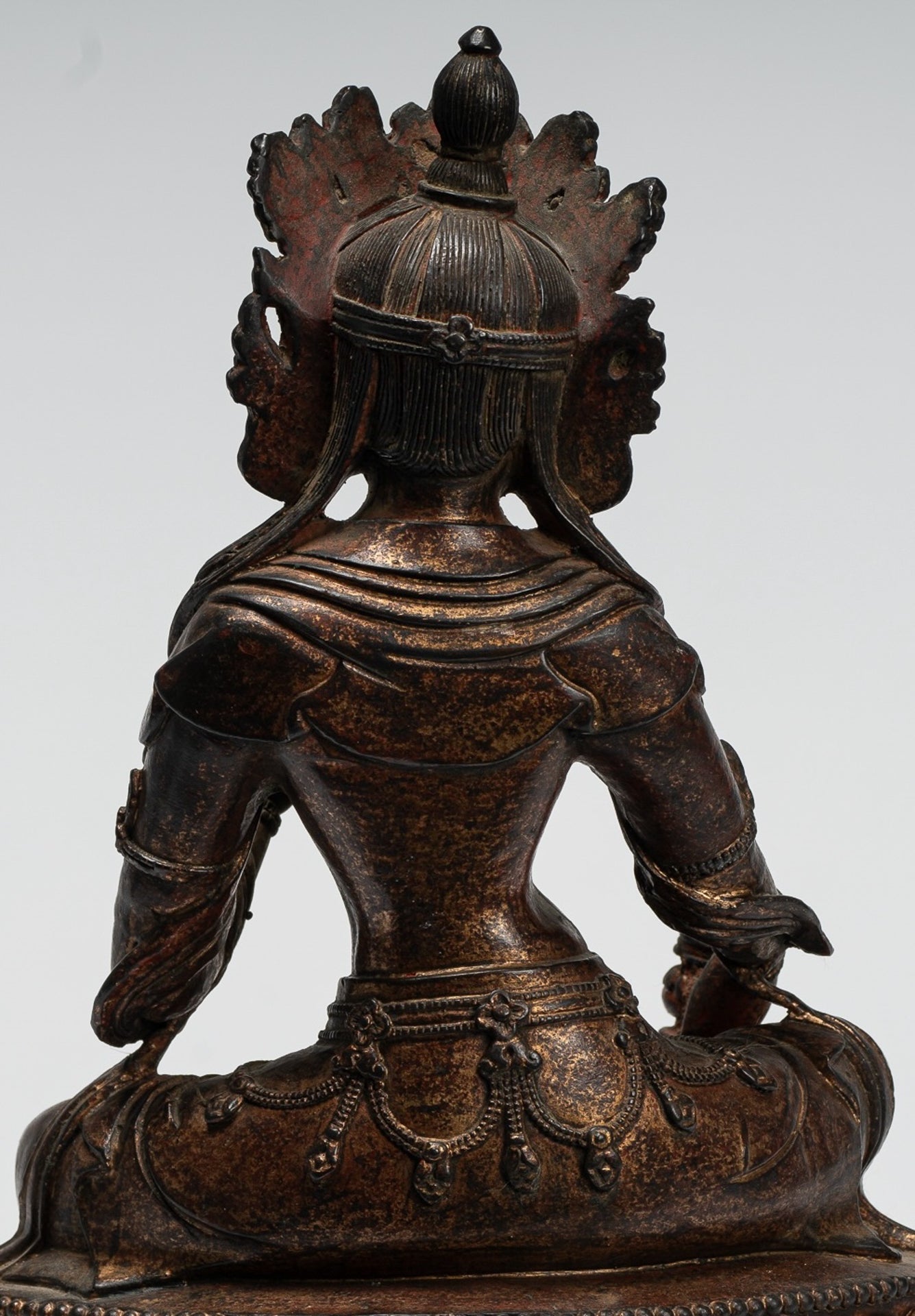 Buddha Statue - Antiquen chinesischer Stil sitzend Bronze Unterricht Buddha - 28 cm/11 "