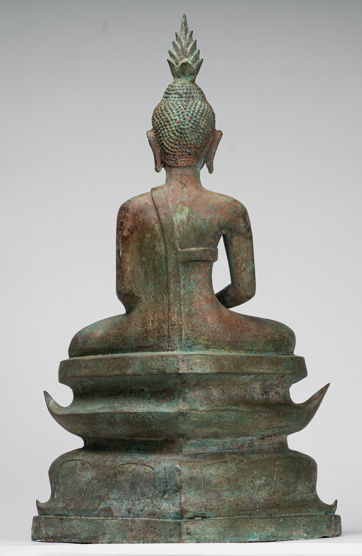 Buddha Statue - Large Antique Laos Style Meditation Buddha Statue - 71cm/28"