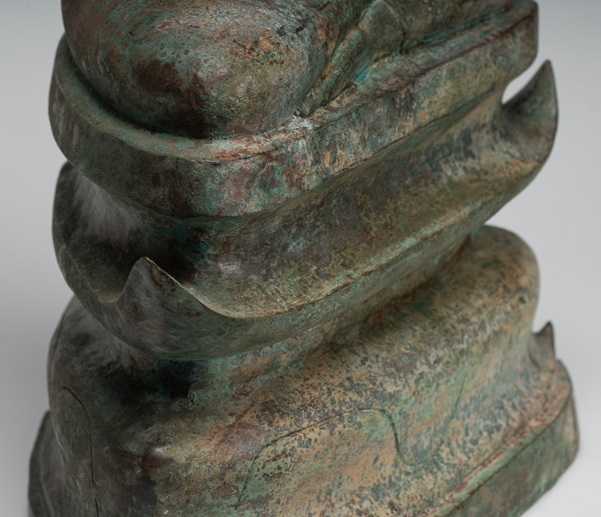 Buddha Statue - Large Antique Laos Style Meditation Buddha Statue - 71cm/28"